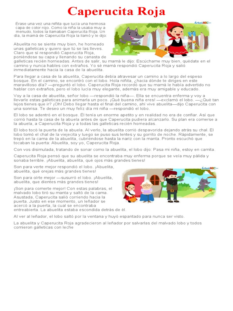 Caperucita Roja Cuento | PDF | Caperucita Roja