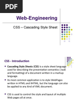 Web-Engineering: CSS - Cascading Style Sheet