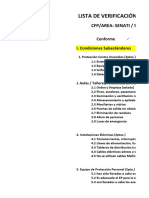 Lista de Verificación para Las Inspecciones de Seguridad, Salud en El Trabajo Y Situaciones de Emergencia