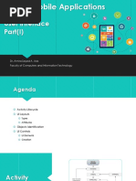 Mobile Applications Lecture 3 - User Interface (I)