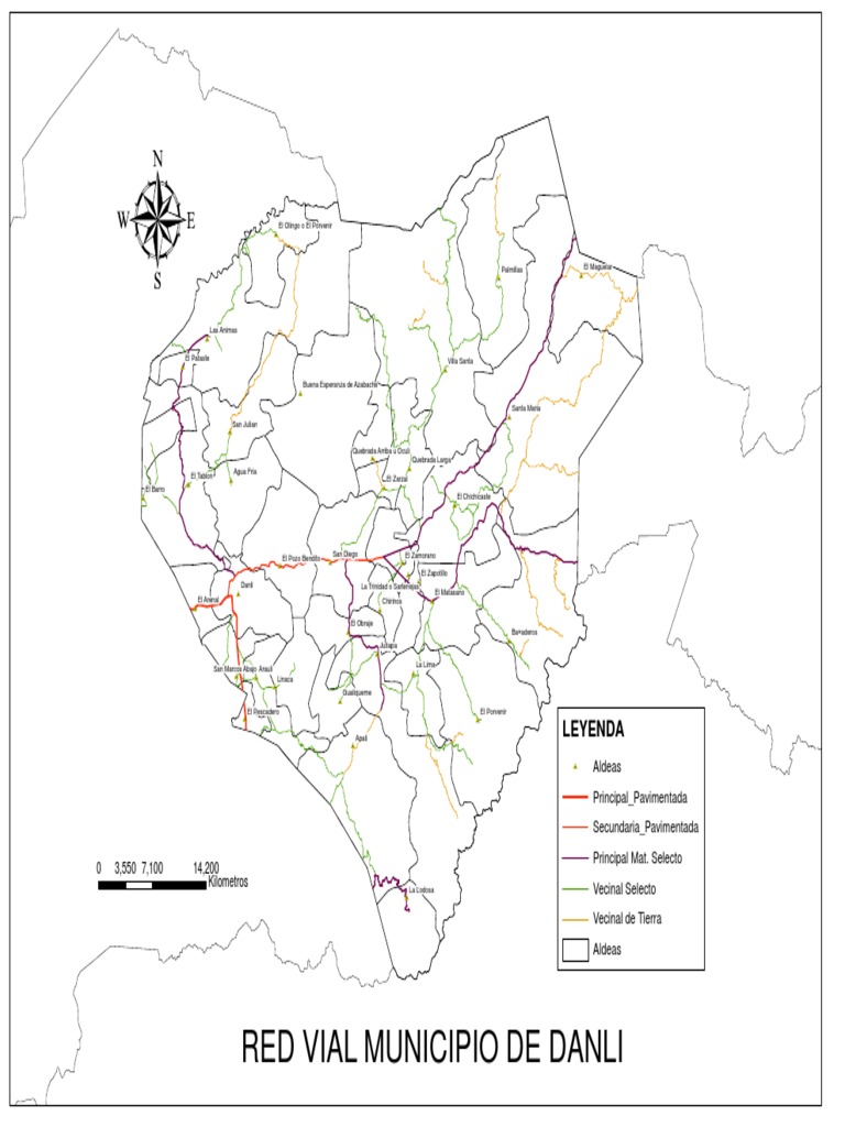 Mapa Vial del Municipio de Danlí | PDF