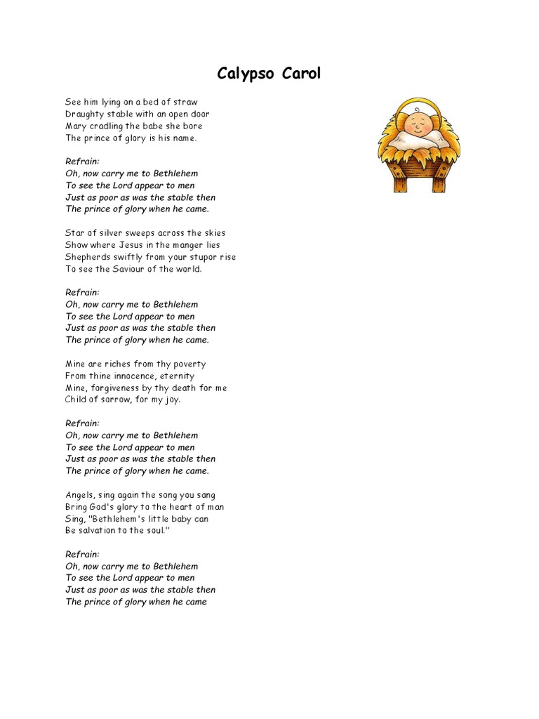Calypso Carol PDF Glory (Religion) Jesus