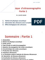 Cours Ultrasonographie - CHAPITRE 1