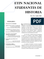Boletin Nacional de Estudiantes de Historia Vol1 Num1