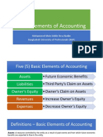 Basic Elements of Accounting