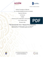 Documentación clave SGC: manual, procedimientos e instructivos