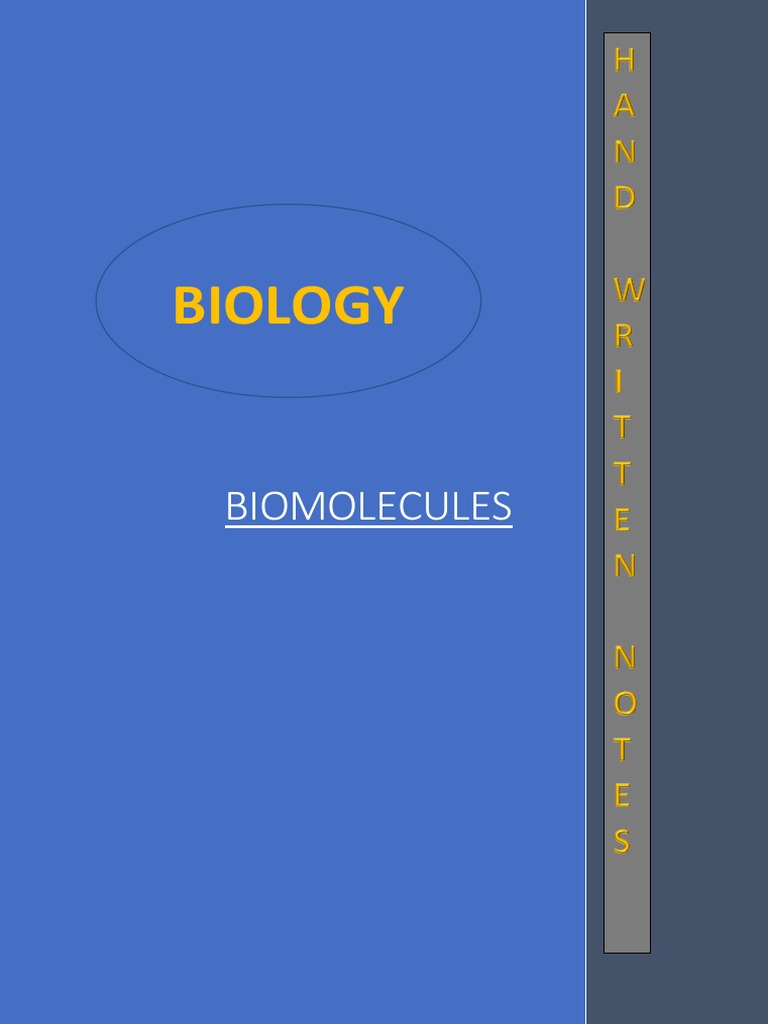 Biomolecule PDF