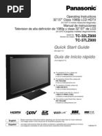 Panasonic TC-37LZ800 Manual