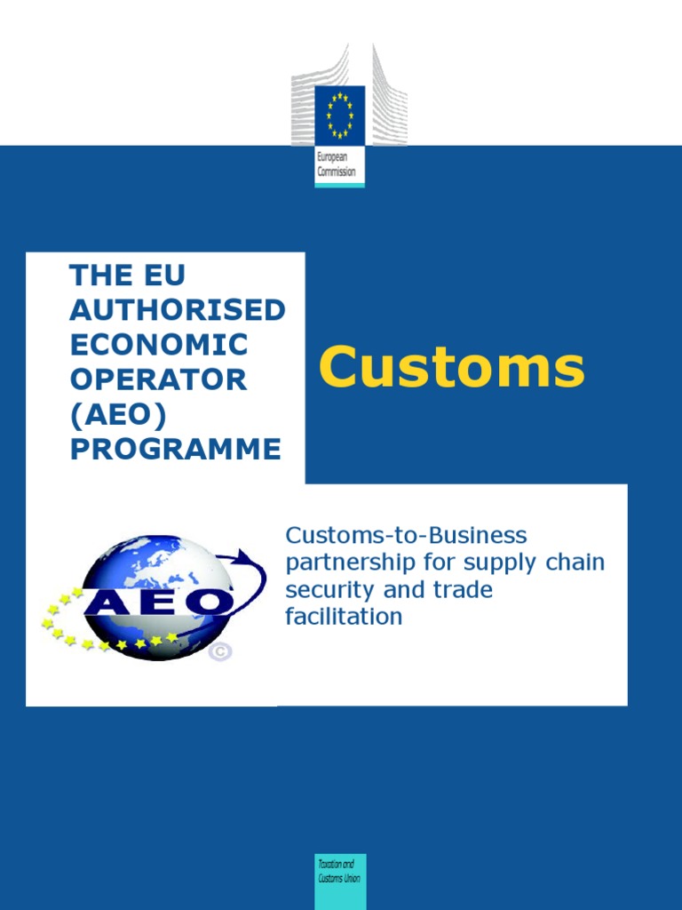 Authorised Economic Operators Manual – MIBTR