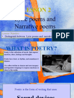 Lesson 2: Lyric Poems and Narrative Poems