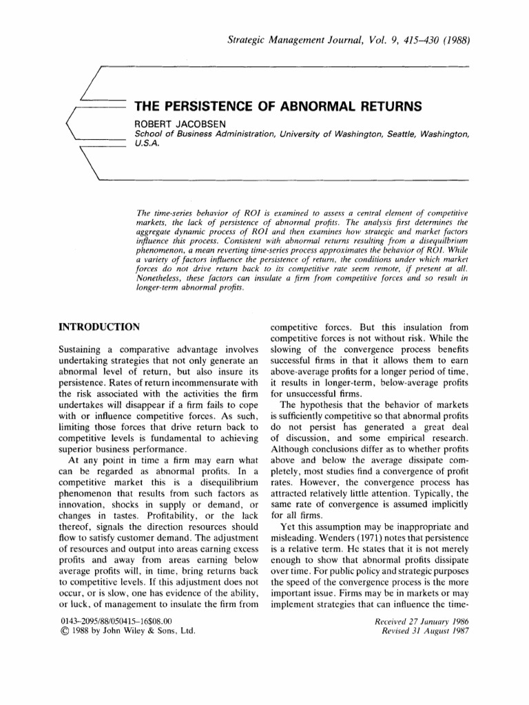 jacobsen-r-1988-the-persistence-of-abnormal-returns-strategic