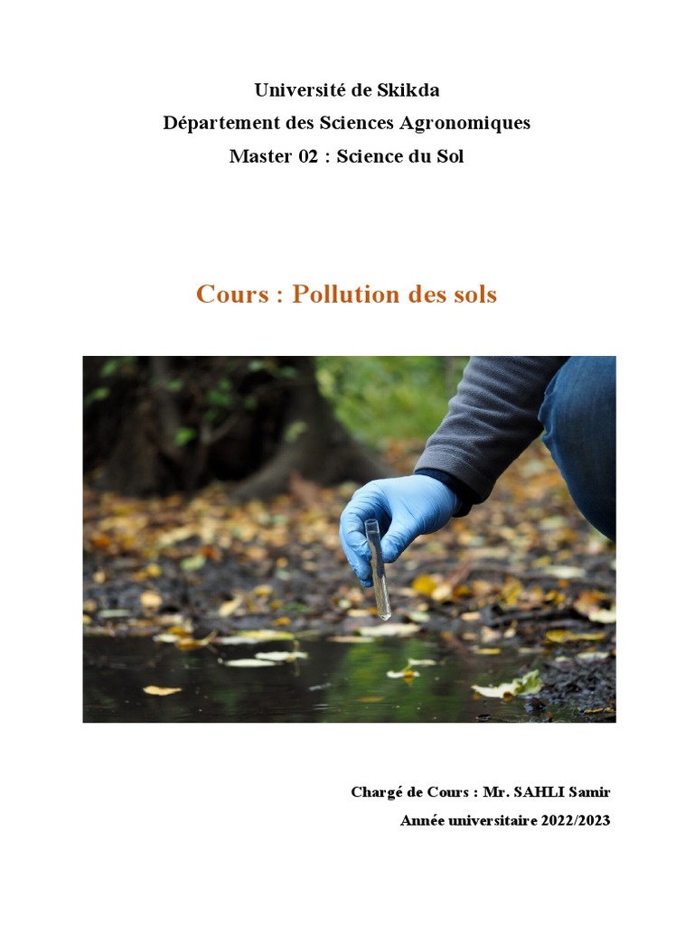 Pollution des sols : enjeux et impacts | PDF | la pollution | Sol ...