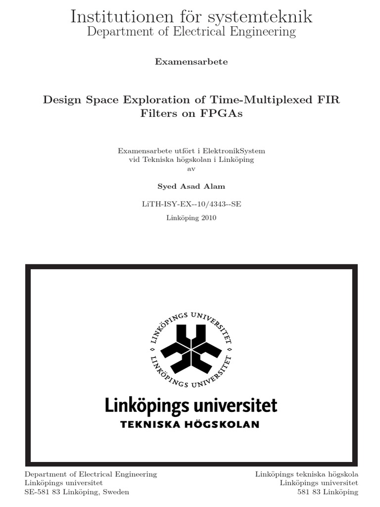 FULLTEXT01 | PDF | Field Programmable Gate Array | Hardware Description ...