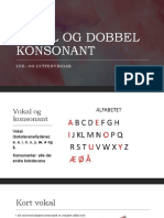 Enkel Og Dobbel Konsonant