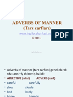 Adverbs of Manner