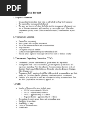 BID PROPOSAL