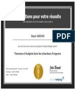 Certificate Finance Et Budget