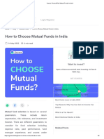 How To Choose - Pick Mutual Funds in India