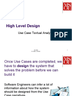 High Level Design: Use Case Textual Analysis