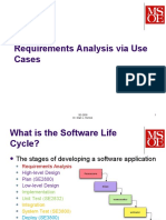 Requirements Analysis Via Use Cases: SE-2030 Dr. Mark L. Hornick 1