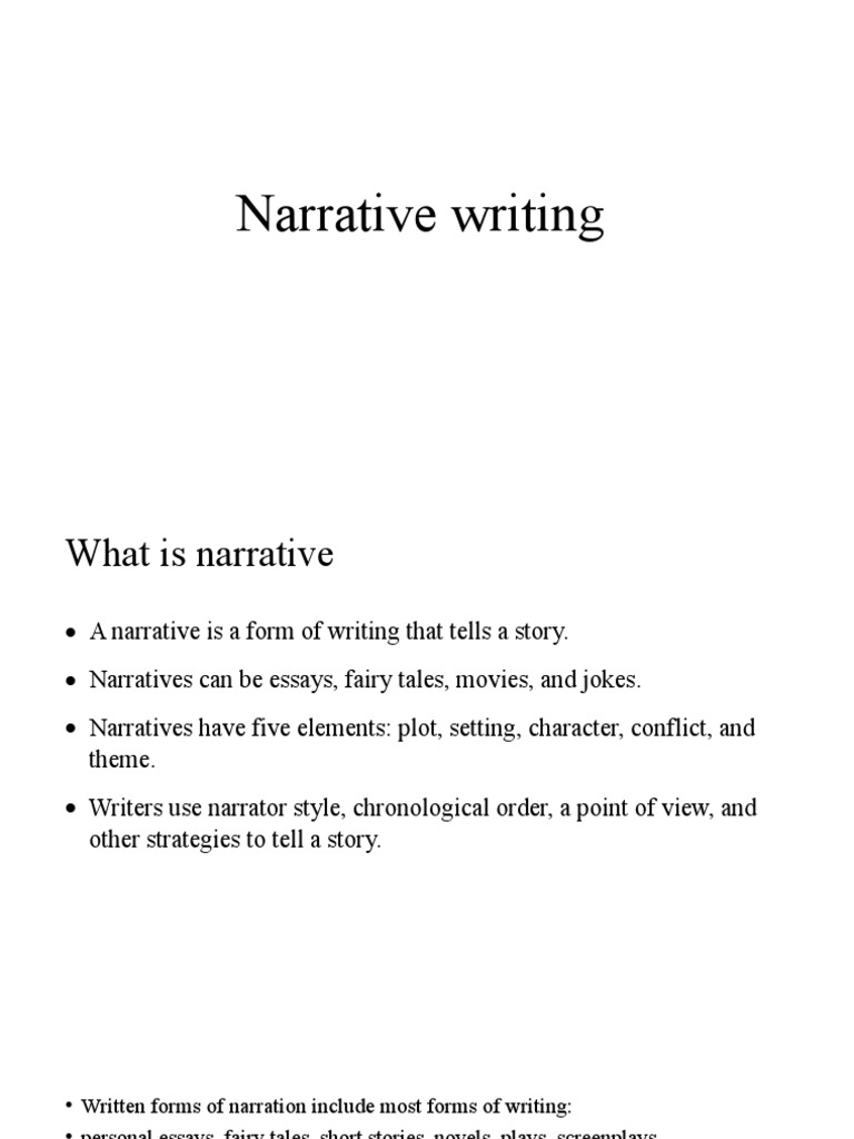 Narrative Writing | PDF | Narration