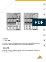 Manual Behringer X1204USB-1204USB