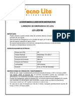 LE-LED/90: Lo Invitamos A Leer Este Instructivo Luminario de Emergencia de Leds