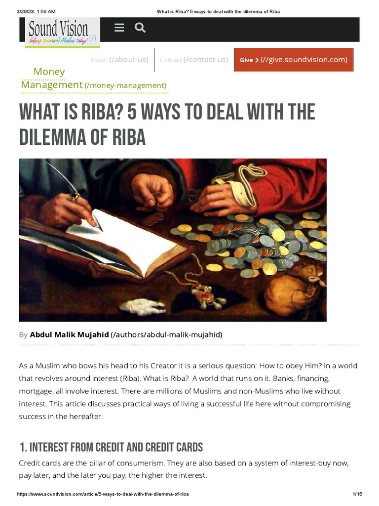 5 Ways to Deal with the Dilemma of Riba Without Compromising Success ...