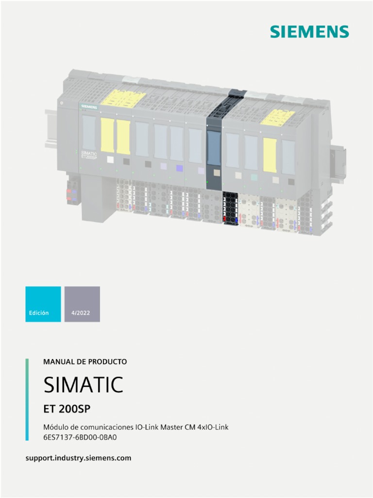 Et200sp Io Link Master Manual esES esES PDF Información Diodo