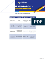 Lista de Livros - 2023: Fundamental 1 - 1º Ano