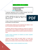 Vocabulario. El Clima.: Frecuencia en Selectividad: - Más de 5 Veces. - de 3 A 5 Veces. - Hasta Dos Veces