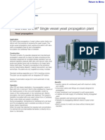 3.3 Single vessel yeast propagation plant