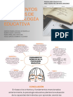 Fundamentos Teóricos de La Psicología Educativa