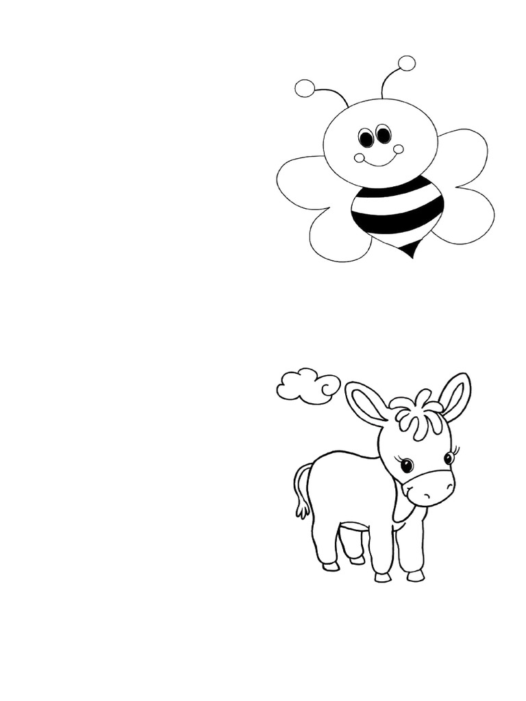 Abecedario y Imagen para Colorear | PDF