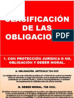 Clasificación de Las Obligaciones. UNI 8 Y 9