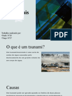 Tsunamis: Trabalho Realizado Por: - Paulo Nº20 - Tiago Nº27