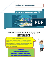 Carpeta Recup 2° Matematica 2022 Nestor-Alejandro-Luz Maria