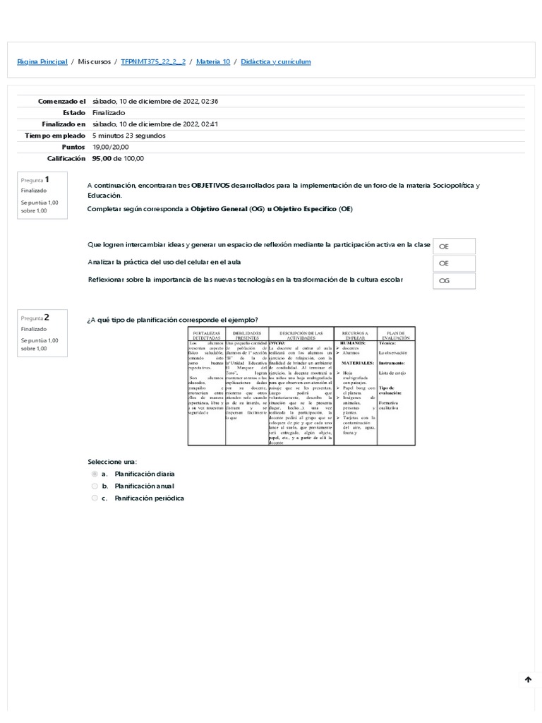 Didáctica y Currículum - Examen | PDF | Plan de estudios | Evaluación