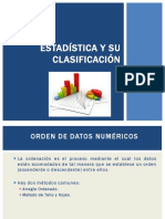 Estadística Y Su Clasificación