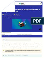 CF Card Recovery: How To Recover Files From A Compact Flash Card