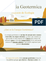 Energia Geotermica: Proyecto de Ecologia