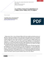 Vallejo y El Dinero. Formas de La Subjetividad en La Poesía