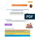 Definimos El Problema y Generamos Ideas Creativas Aplicando Metodología Design Thinking