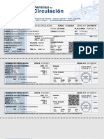 Comprobante de Pago de Permiso de Circulación SERIE A #2017069747