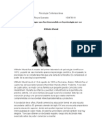 Biografía de 2 Psicólogos Que Han Trascendido en La Psicología Por Sus Aportes. Wilhelm Wundt