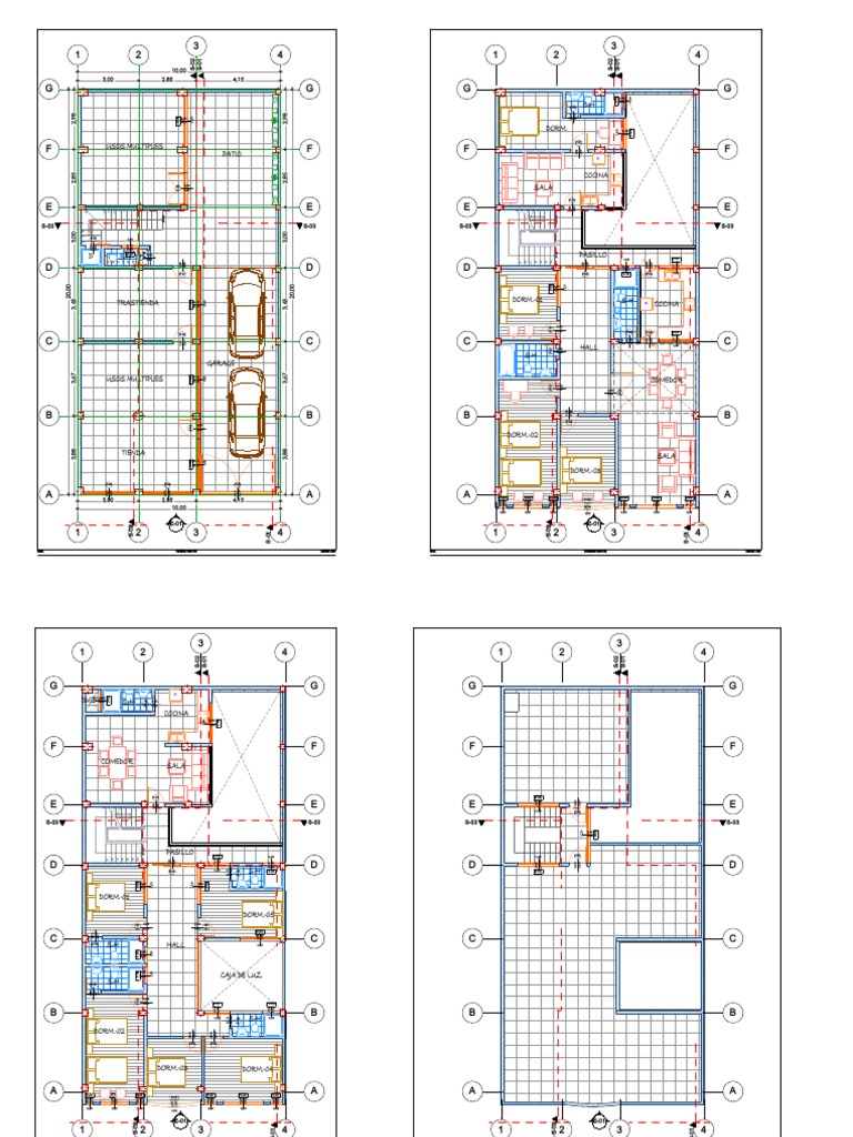 Diseño de Vivienda Multifamiliar 5 Pisos | PDF