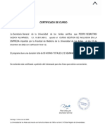 Certificado Pedro Godoy