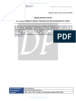 Circular DPA 07-2023 ALTA MONOTRIBUTO SOCIAL CON DDJJ DE SALUD DECRETO #300-97