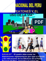 Los Peatones Y El: Uso de La Via