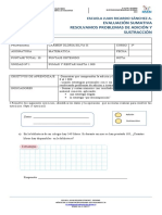 Evaluación de matemáticas 3°A 2022